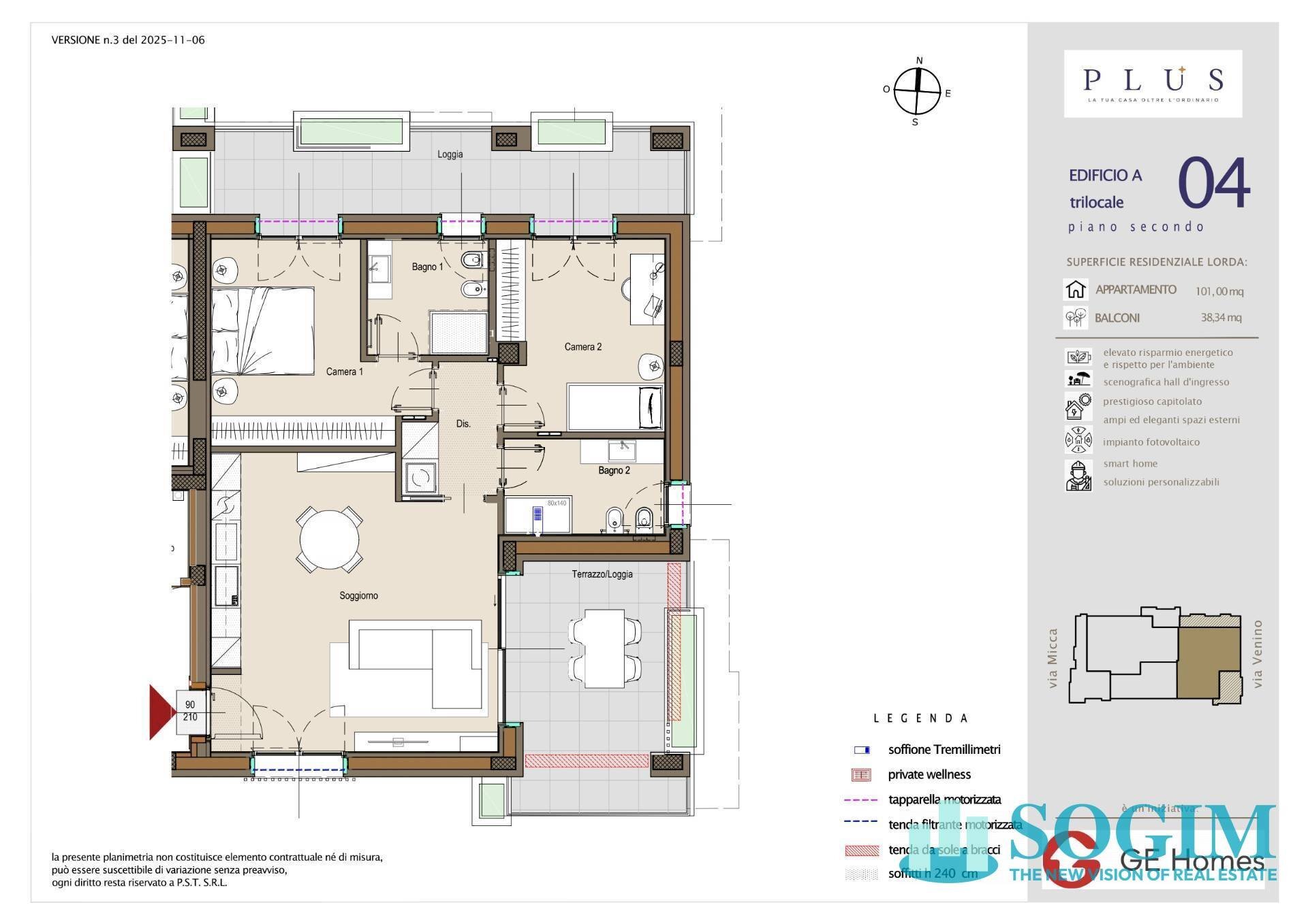 Foto 13 - Three-room apartment via micca
 
snc, Cologno Monzese - floor plans 1