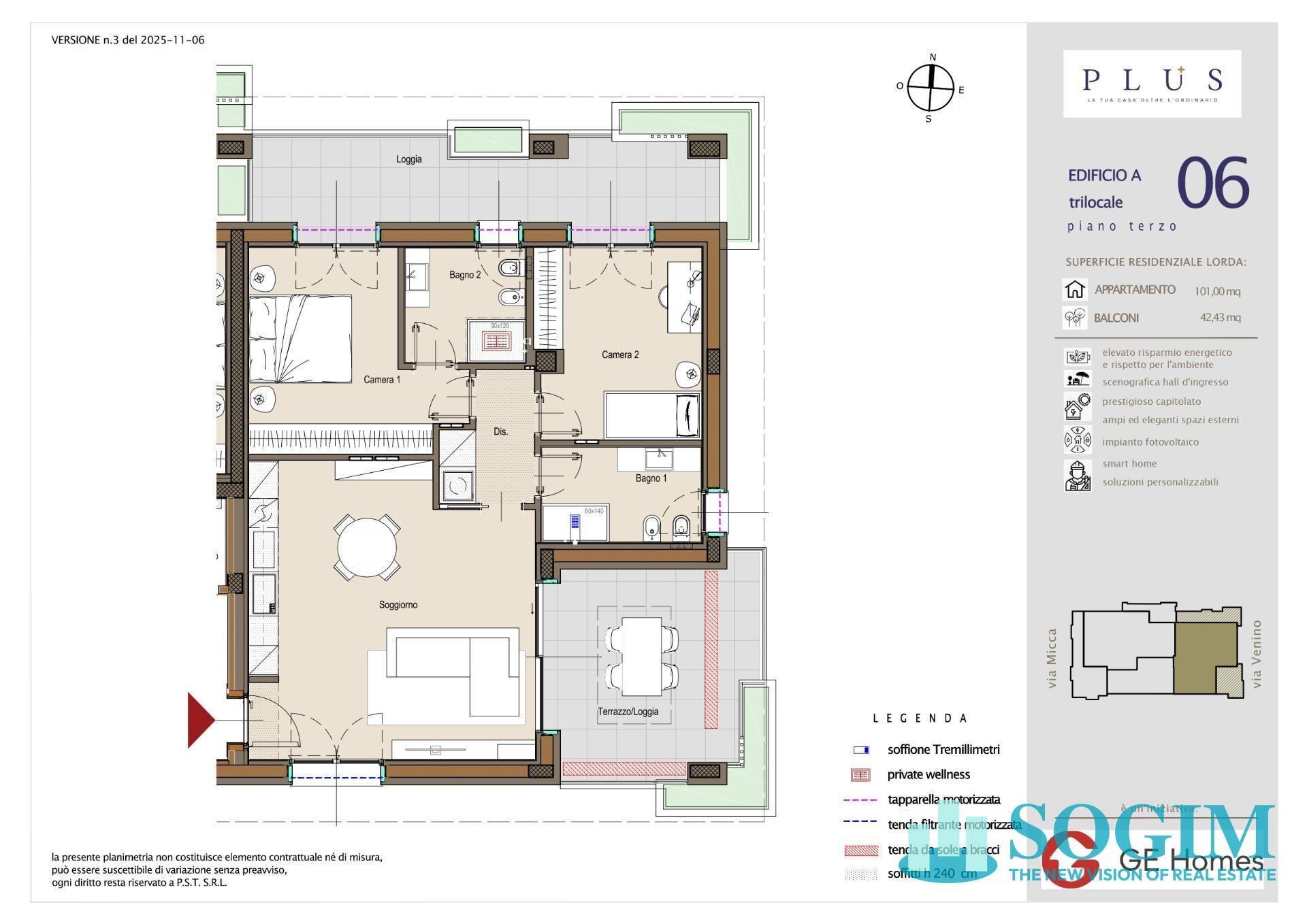 Foto 13 - Three-room apartment via micca
 
snc, Cologno Monzese - floor plans 1