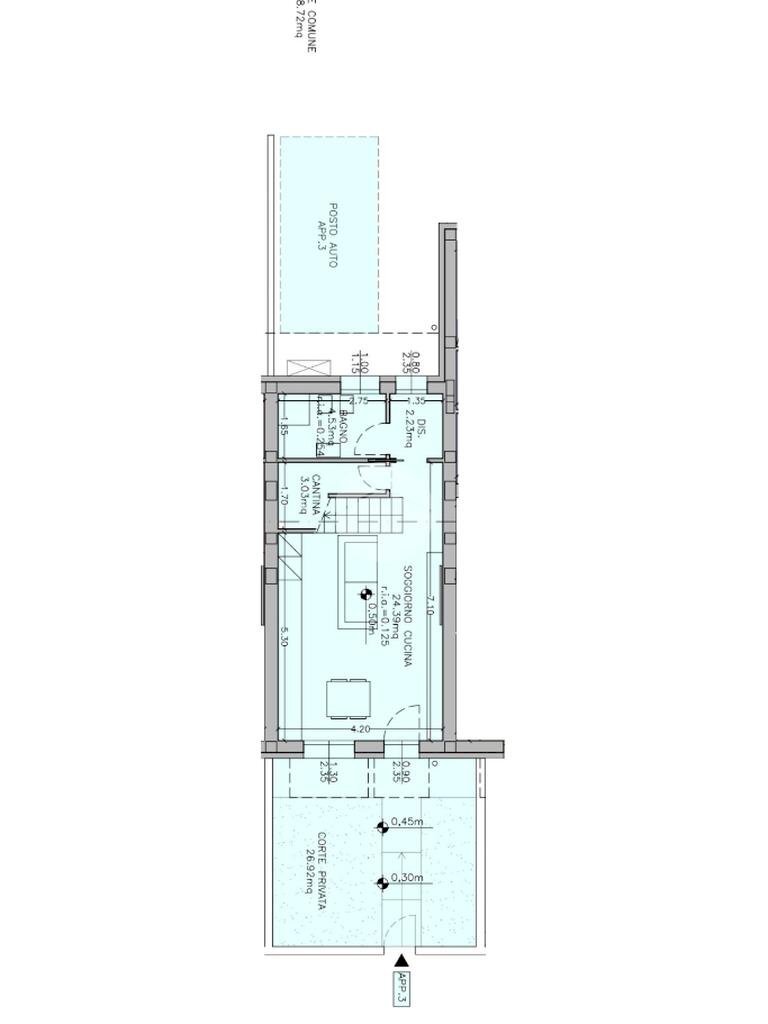Villa a Schiera Via Morini, Ravenna (zona Castiglione di Ravenna) - planimetria 1