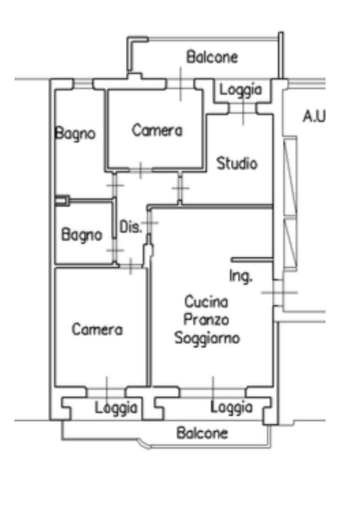 Quadrilocale Via Cesare Musatti, Rimini - planimetria 1