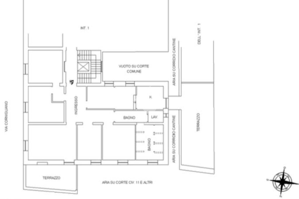 Appartamento Via Cornigliano, Genova (zona Cornigliano) - planimetria 1
