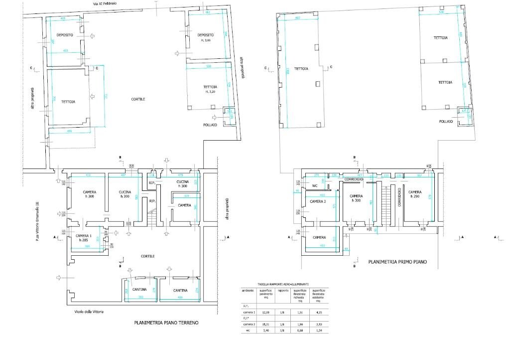 Rustico Piazza Vittorio Emanuele, Landiona - planimetria 1