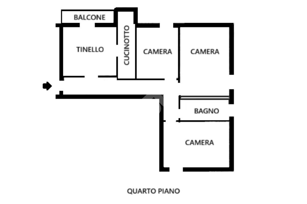 Quadrilocale Via Giuseppe Gaspari, Casalecchio di Reno - planimetria 1