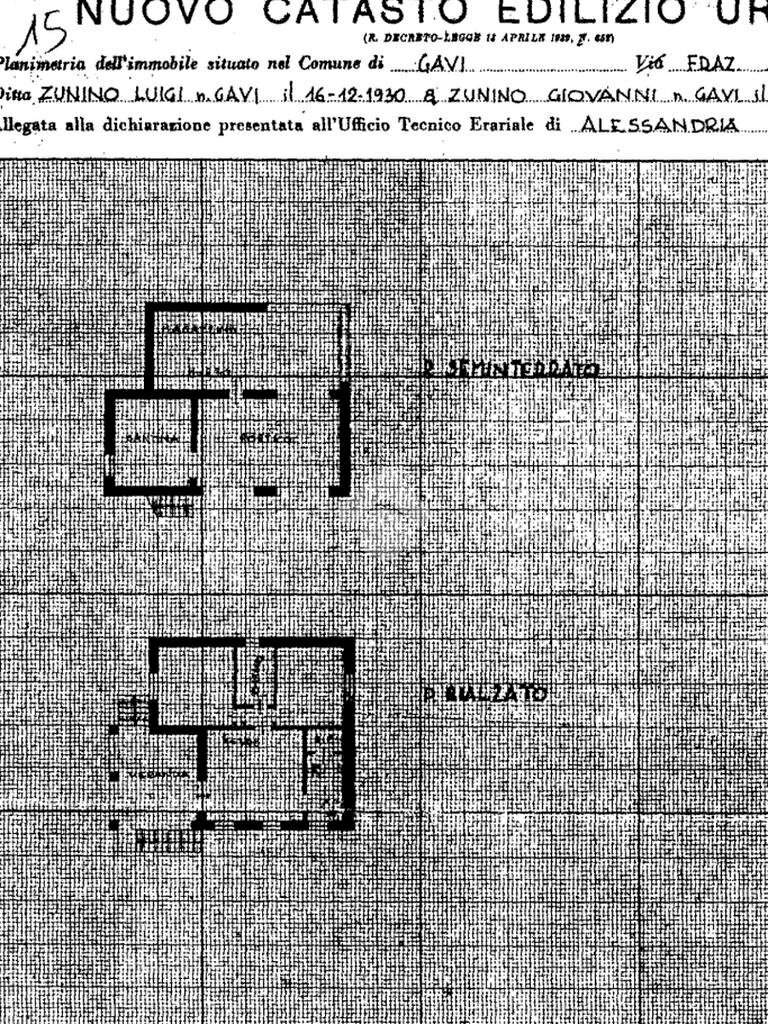 Villa Borgata alice, Gavi - planimetria 1