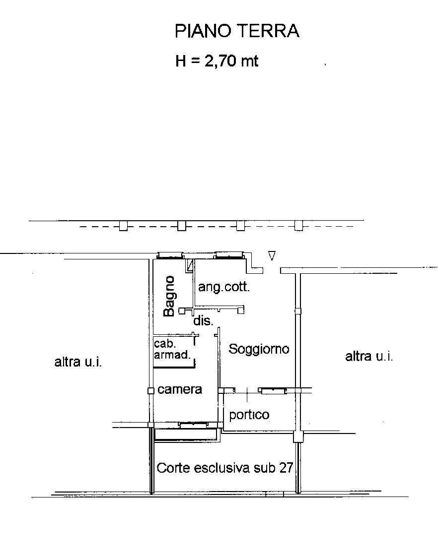 Bilocale via Aimo Domenico, Bologna (zona Corticella) - planimetria 1