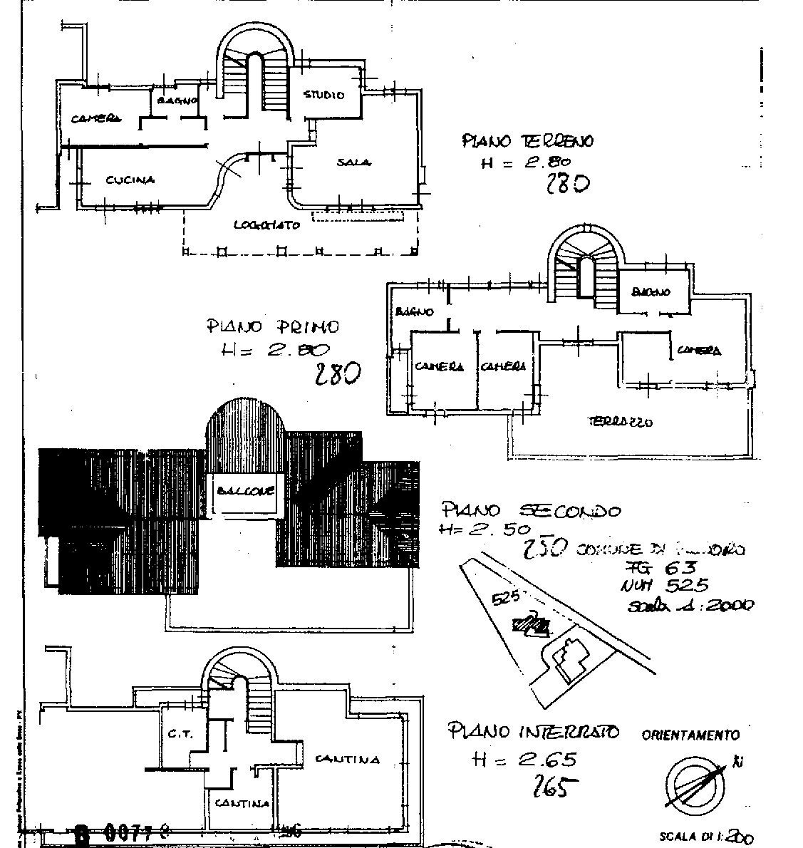 Single Family Villa via dei Cedri, 20, hamlet Pianoro Vecchio, Pianoro - floor plans 1