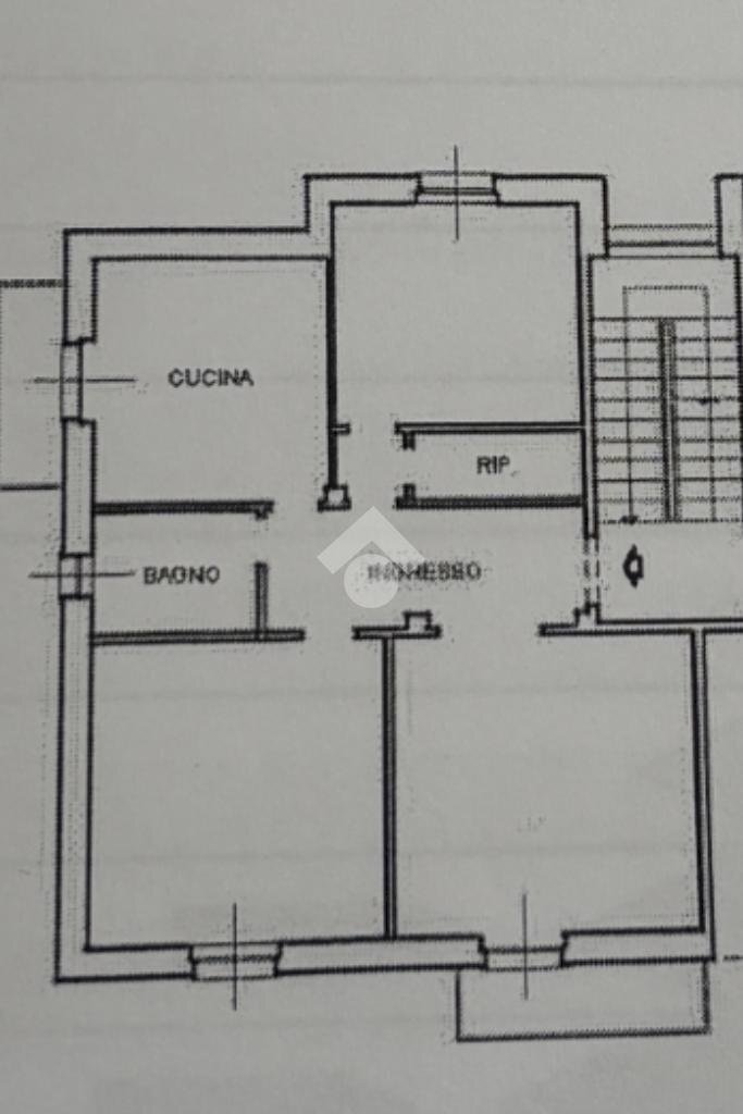 Four-room apartment Via di Pino, Genova (neighborhood Molassana) - floor plans 1