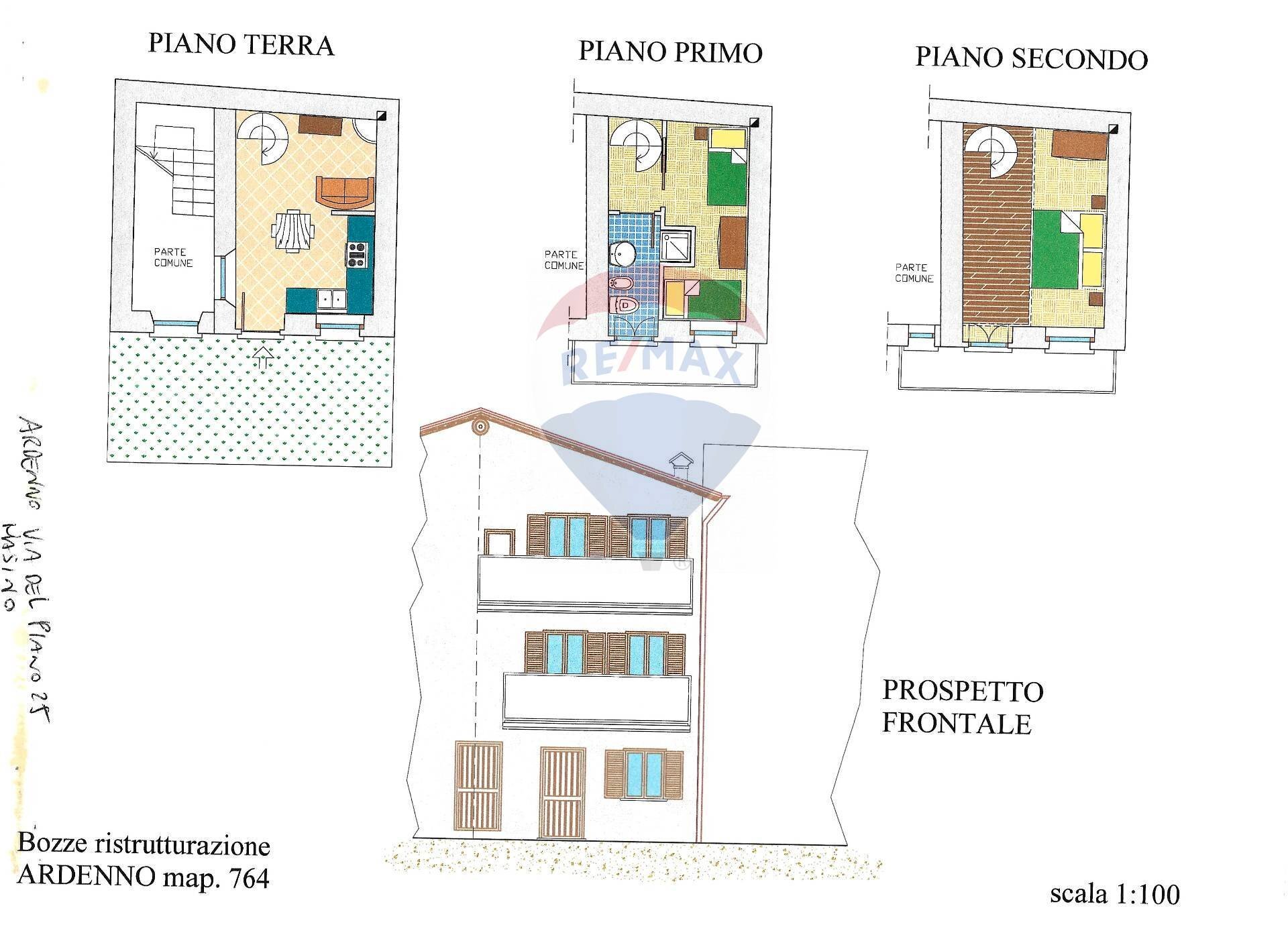 Pianta 2D - Casa semi indipendente via del Piano
25, Ardenno - foto 2
