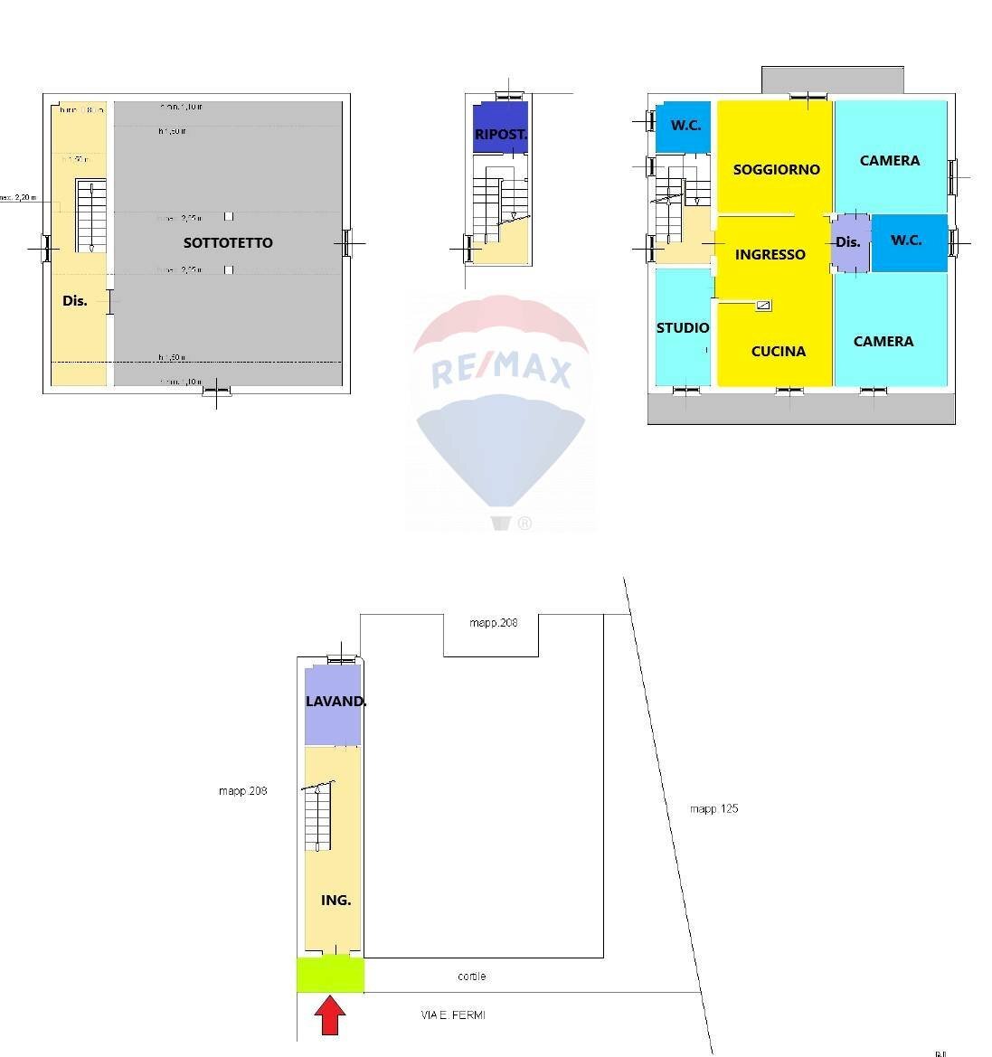 Pianta 2D - Independent house Via Fermi E.
 
11, Veduggio con Colzano - floor plans 1