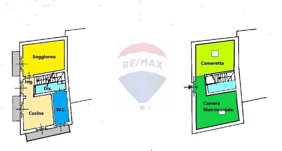 Pianta 2D - Attico Piazza Armando Diaz
 
7, Esino Lario - planimetria 1