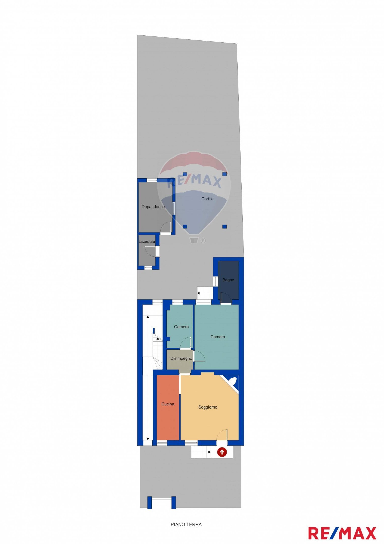 Pianta 2D - Casa indipendente via L. Cadorna
 
56, Melegnano - planimetria 1