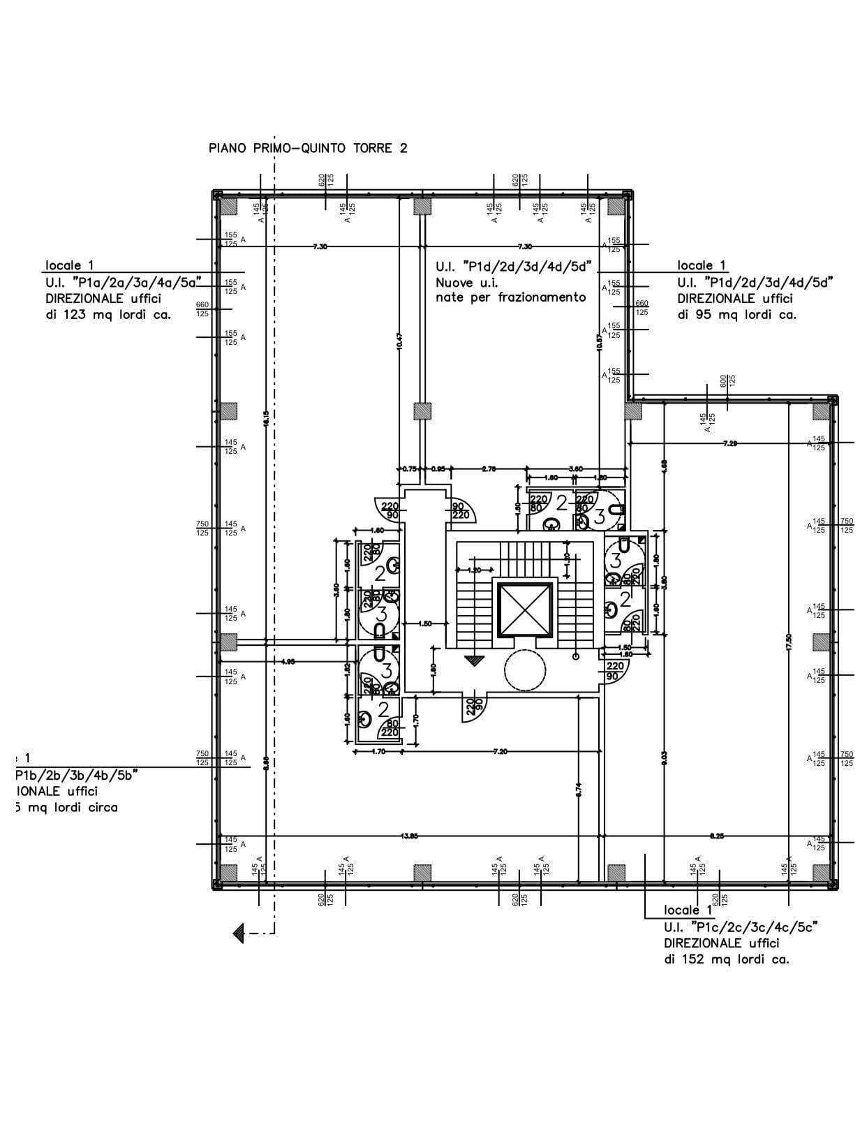 Foto 21 - Ufficio via chemnitz
 
5/3, Prato - planimetria 1