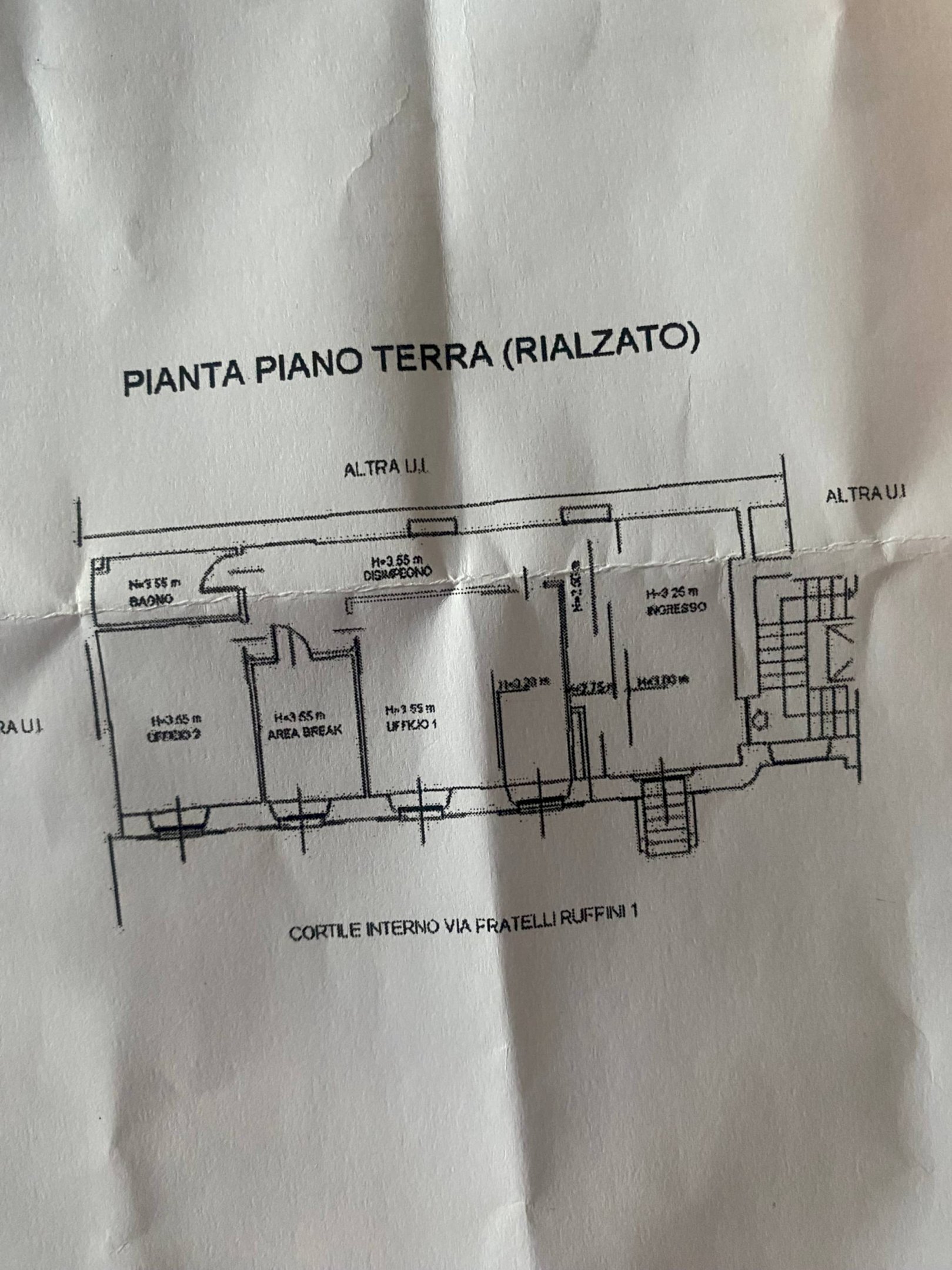 Ufficio via Fratelli Ruffini, 1, Milano - planimetria 1