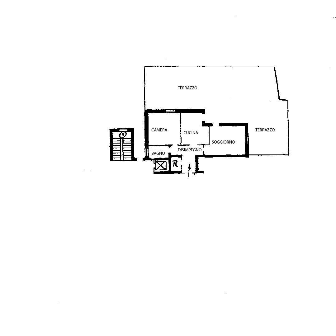 Foto 17 - Bilocale Via Galilei, Sanremo - planimetria 1