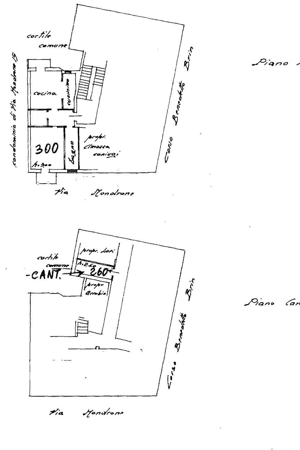 Two-room apartment corso Benedetto Brin, 13, Torino (neighborhood Borgo Vittoria) - floor plans 1