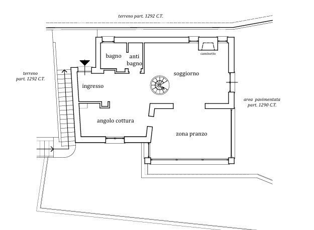 Villa all'asta Località Valletta, 1a, Zoagli - planimetria 1