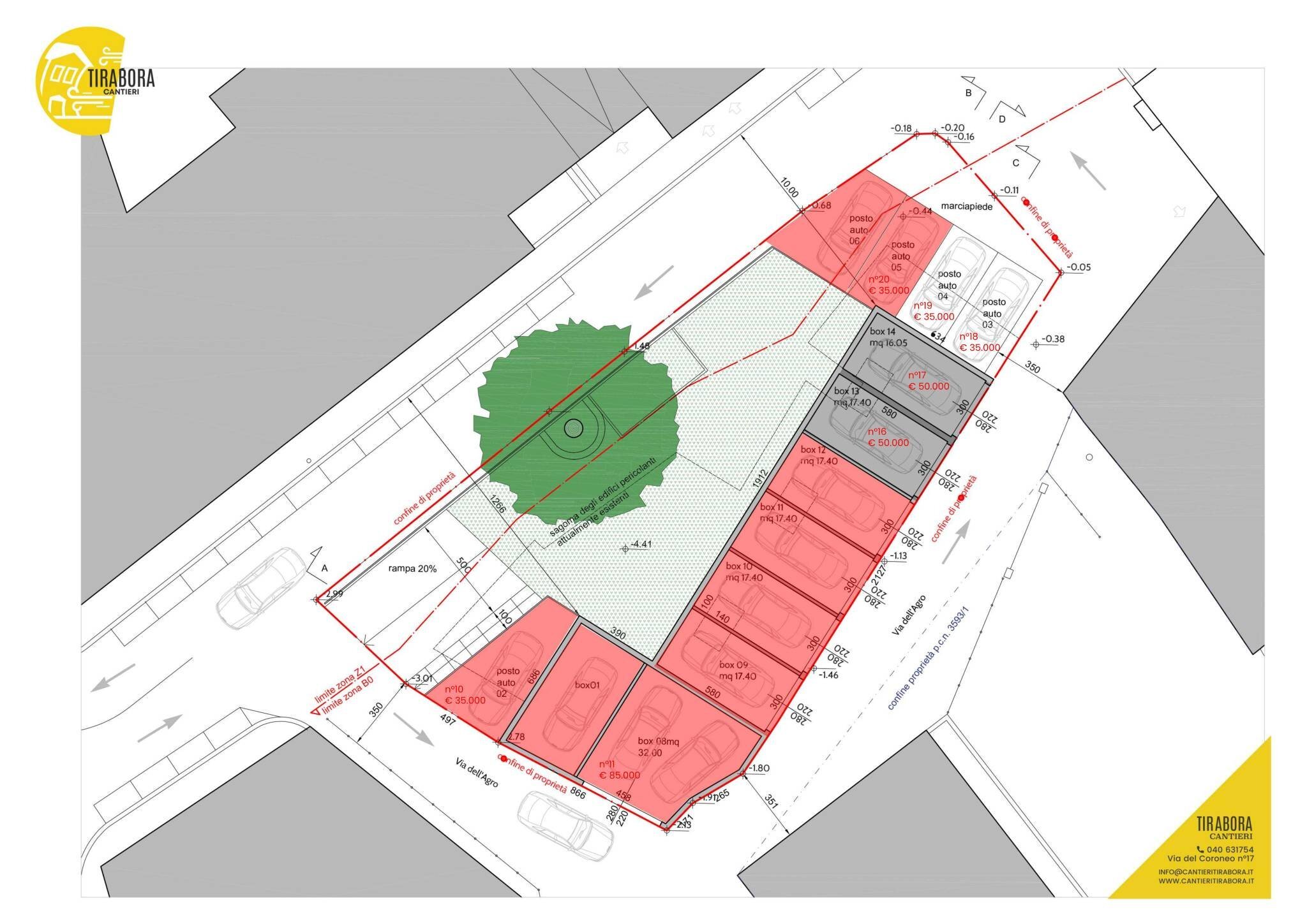 Box via dell'Agro, Trieste - floor plans 1