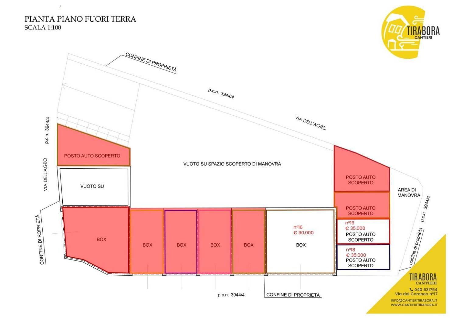 Box via dell'Agro, Trieste - floor plans 1
