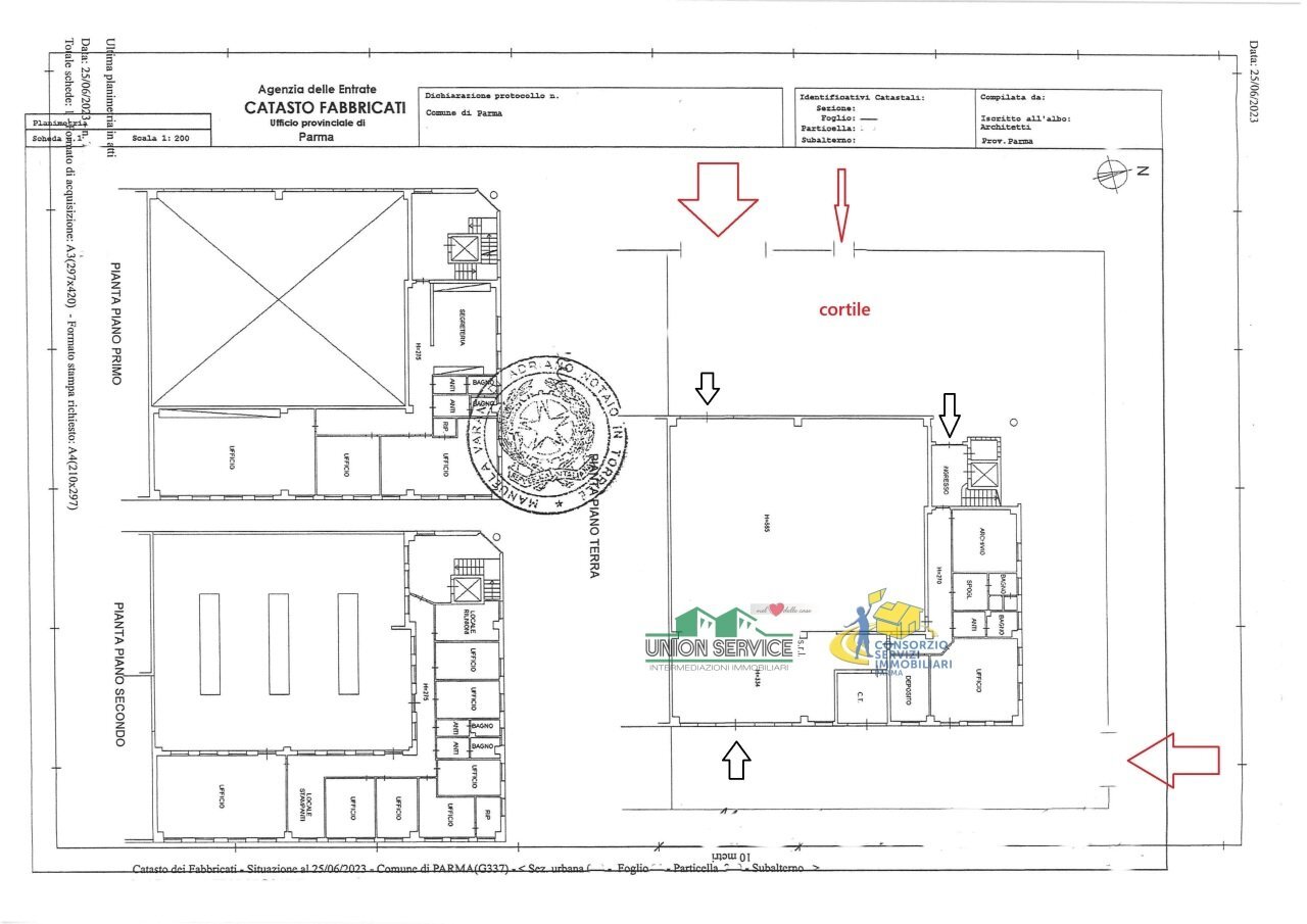 planimterie.jpg - Commercial Premises Via Alfred Bernhard Nobel, Parma - floor plans 1