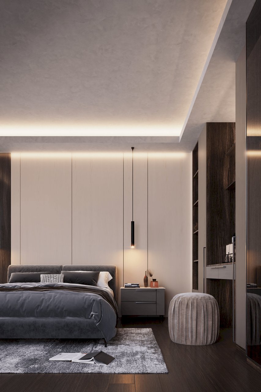 progetto interno camera matrimoniale - Quadrilocale Via Stalingrado, Bologna - foto 1