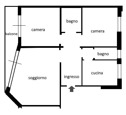 planimetria.jpg - Quadrilocale Rapallo - planimetria 1