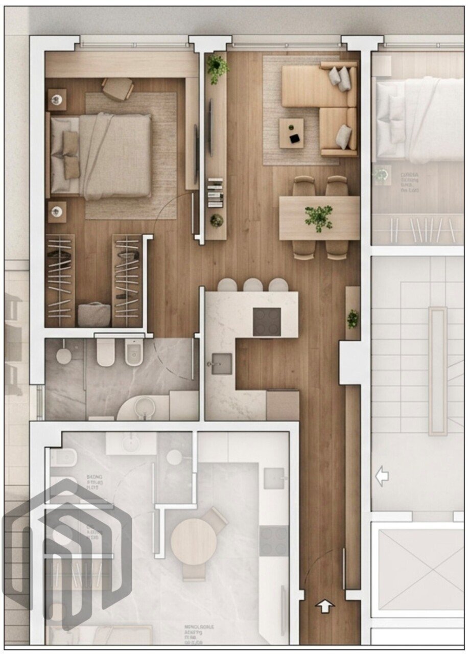 Progetto app 3 bilocale - Bilocale Viale Aldo Moro 44, Como - foto 1