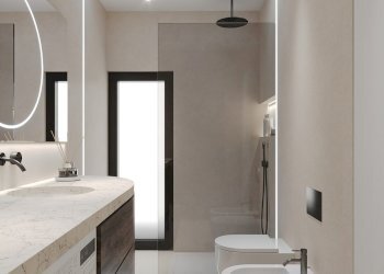 Render bagno - Bilocale Aldo Moro 28, Como - foto 3