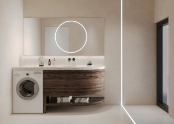 Render bagno dettagli - Two-room apartment Viale Aldo Moro 44, Como - photo 5
