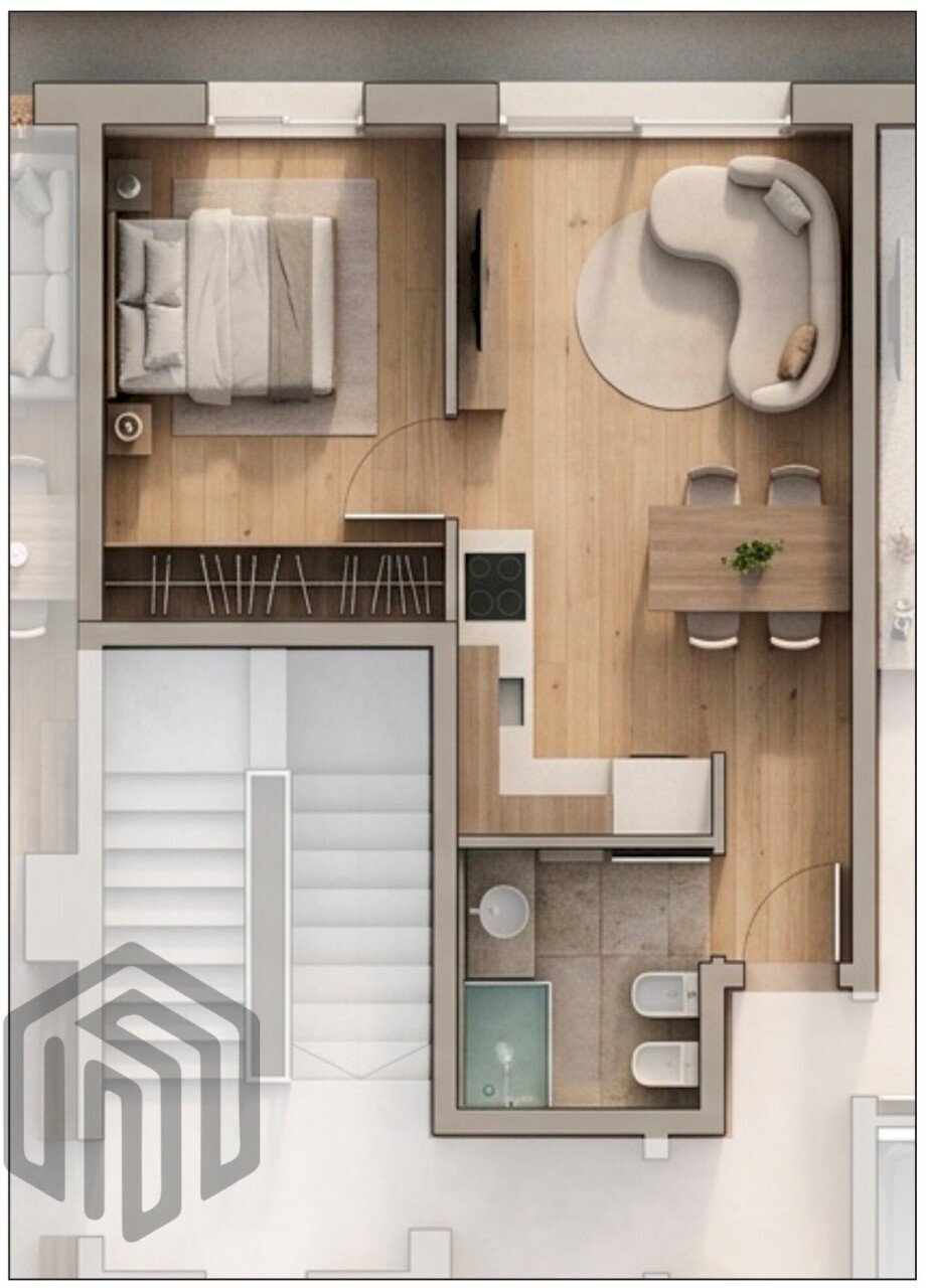 Progetto app 4 bilocale - Bilocale Viale Aldo Moro 44, Como - foto 1