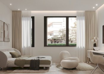 Render zona notte monolocale - One-room apartment Aldo Moro 28, Como - photo 2
