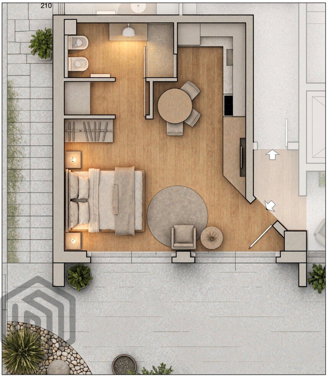 Mono Aldo Moro.jpg - Monolocale Viale Aldo Moro 44, Como - foto 3