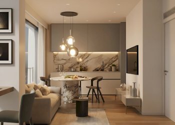 render zona giorno - One-room apartment Aldo Moro 28, Como - photo 1