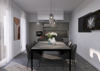 rendering zona cucina/pranzo - Appartamento Corso Giacomo Matteotti, Castel San Giovanni - foto 16