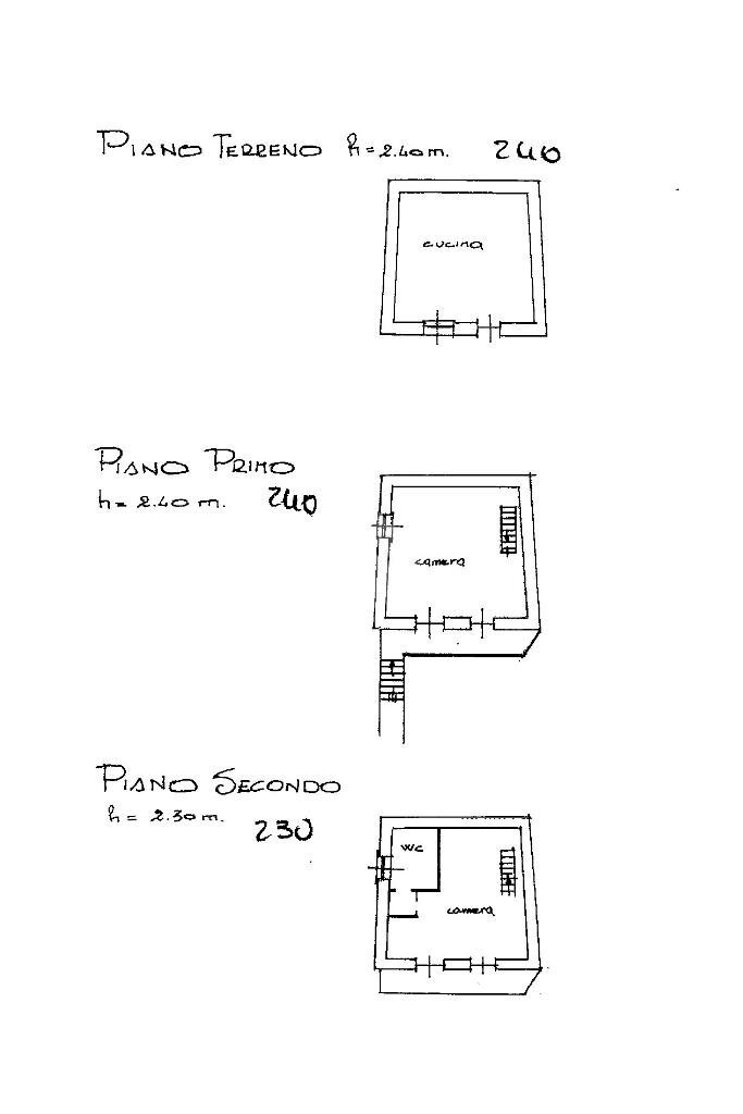 Semi-detached house Borgata cardoni, Prarostino - floor plans 1