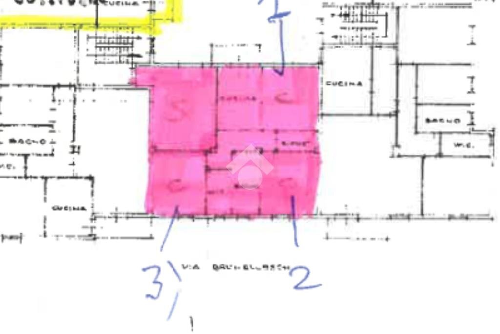 Four-room apartment Via brunelleschi, Carpi - floor plans 1