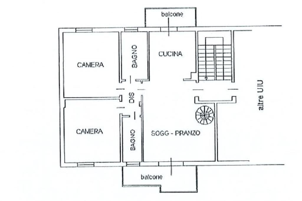 Quadrilocale Via Correggio, Castelfranco Emilia - planimetria 1