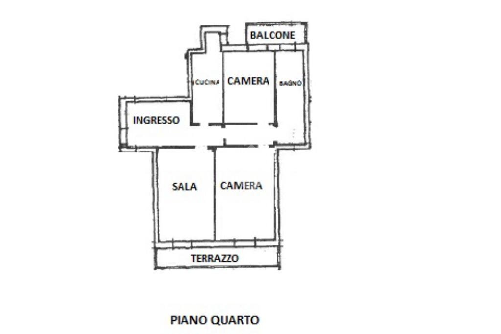 Trilocale Via Giorgione, Bologna (zona Santa Viola) - planimetria 1