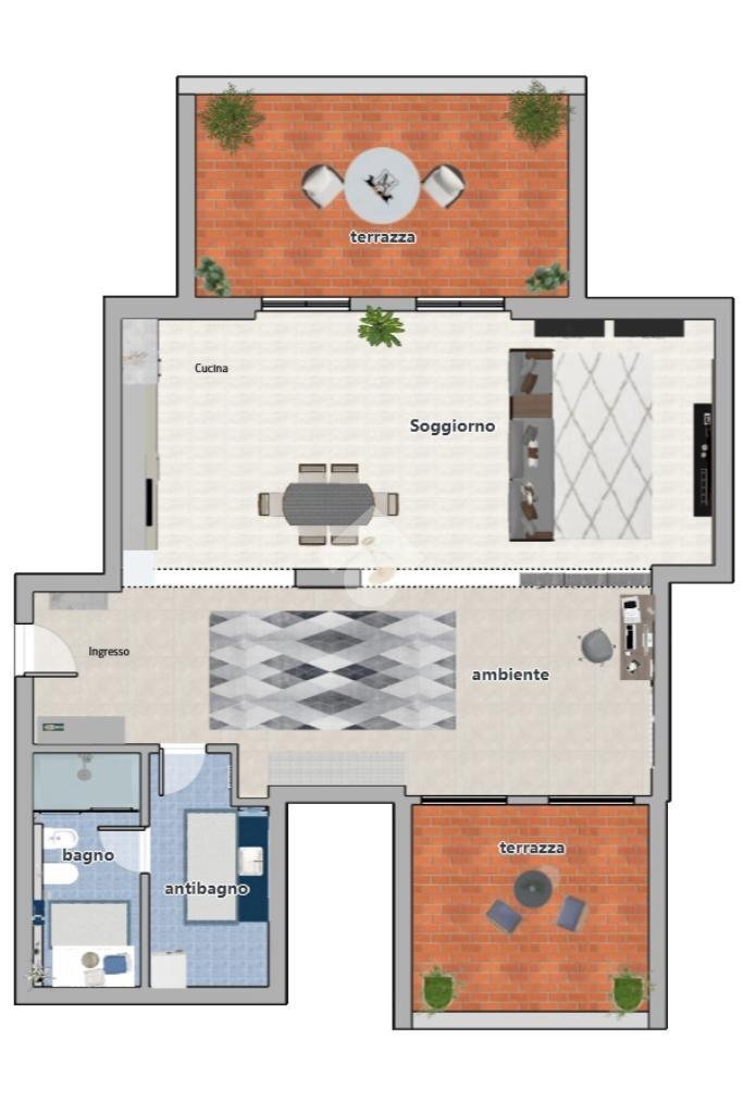 Mansarda Via della Liberazione, Peschiera Borromeo - planimetria 1