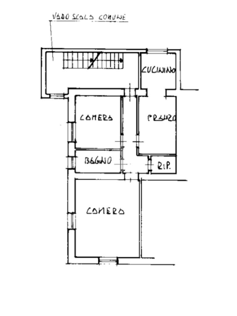 Trilocale Via Regina Margherita, Bosio - planimetria 1