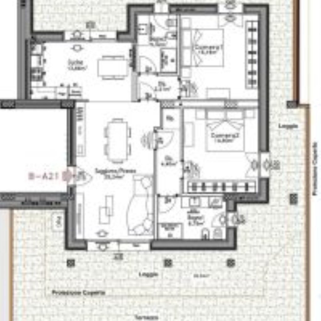 Trilocale Via Ghiaradino, 1B, Granarolo dell'Emilia - planimetria 1