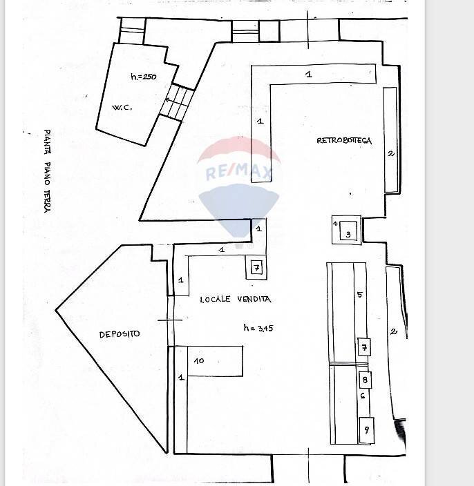 Pianta 2D - Shop Via Galermo
 
64, Catania - floor plans 1