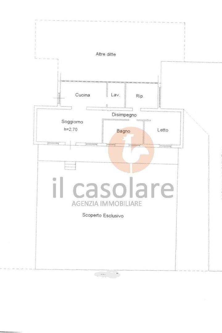 Four-room apartment Barchi, Terre Roveresche - floor plans 1