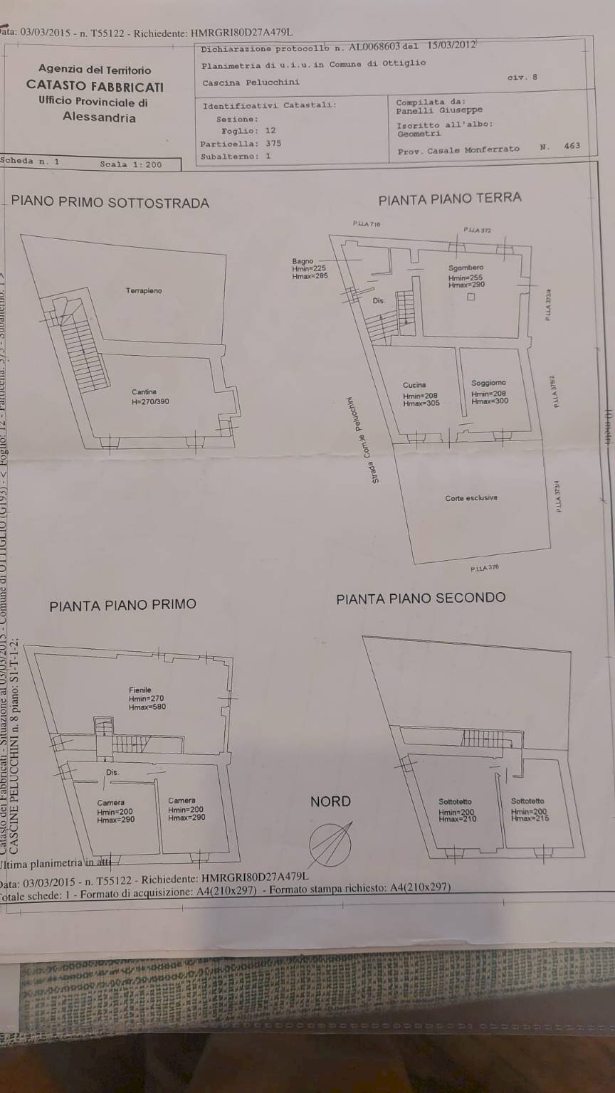 Rustic Ottiglio - floor plans 1