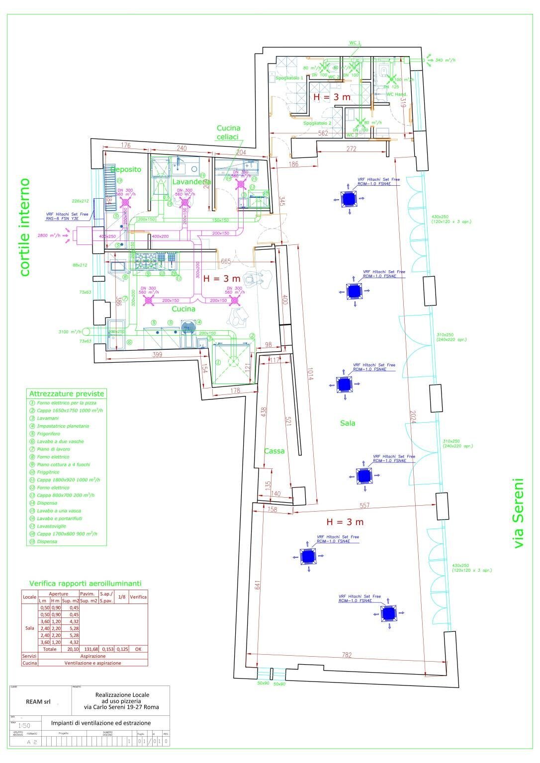 Negozio via Carlo Sereni, 19, Roma - planimetria 1