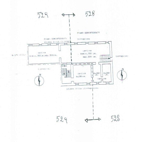 Rustico via Torino, 46, Castelletto Merli - planimetria 1