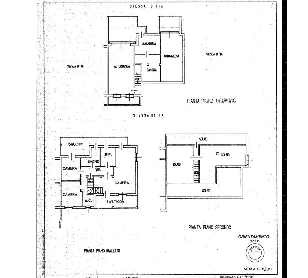 Villa strada Guarene, 15, Alba - floor plans 1