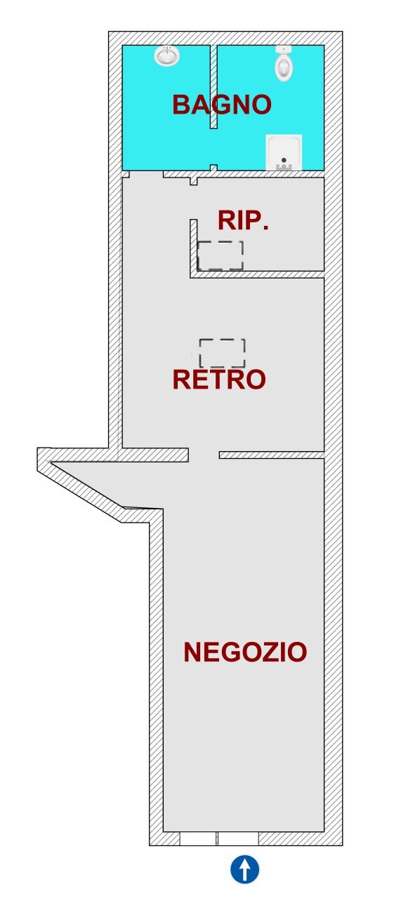 PIANTA WEB.png - Commercial Premises Via Andrea Ponti, Cornaredo - floor plans 1