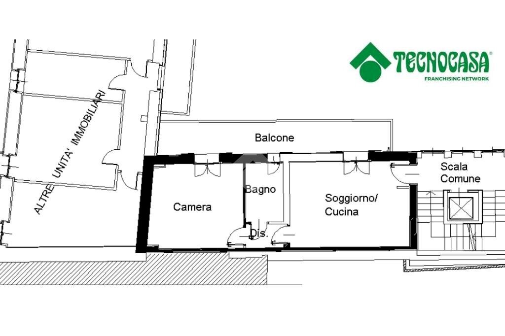 Bilocale Corso italia, Gassino Torinese - planimetria 1