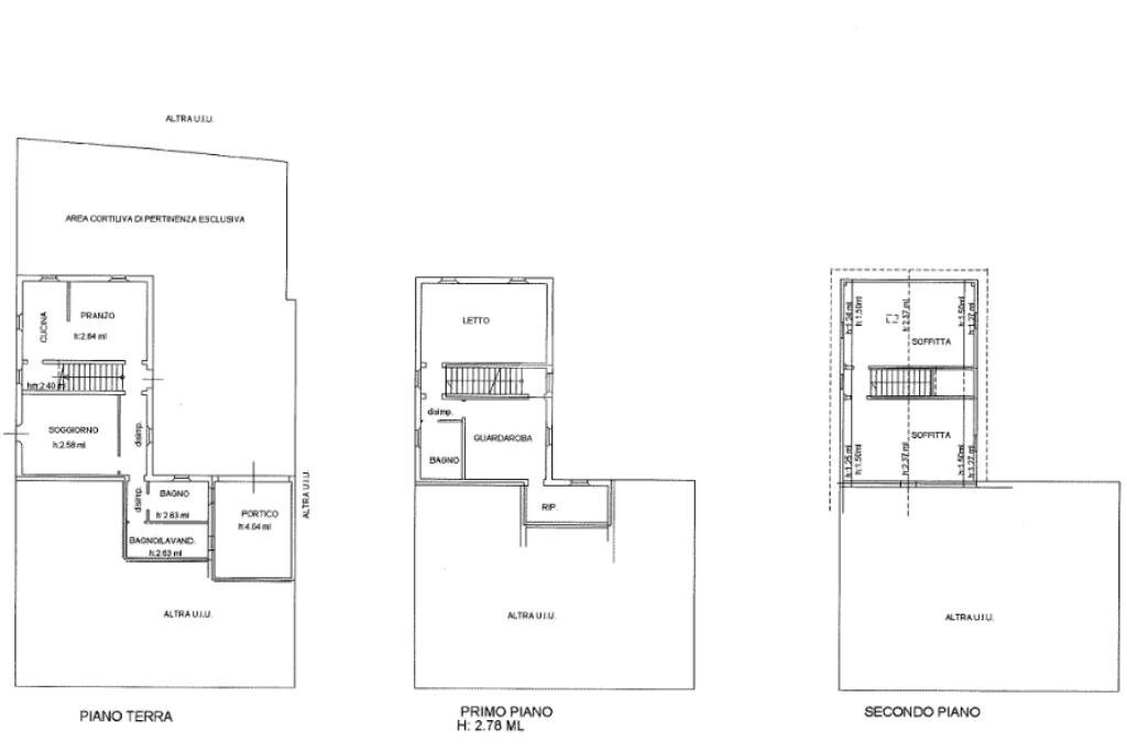 Semi-detached house Via Fermi, Campegine - floor plans 1