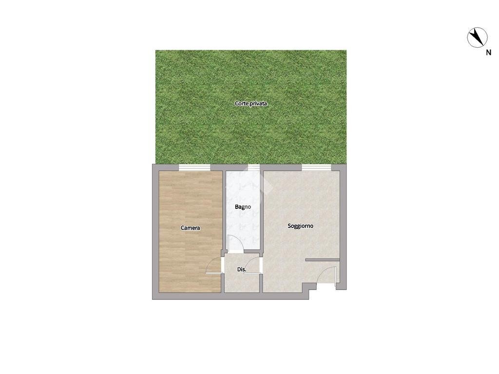 Bilocale Via Antonio Ancherani, Bagnara di Romagna - planimetria 1